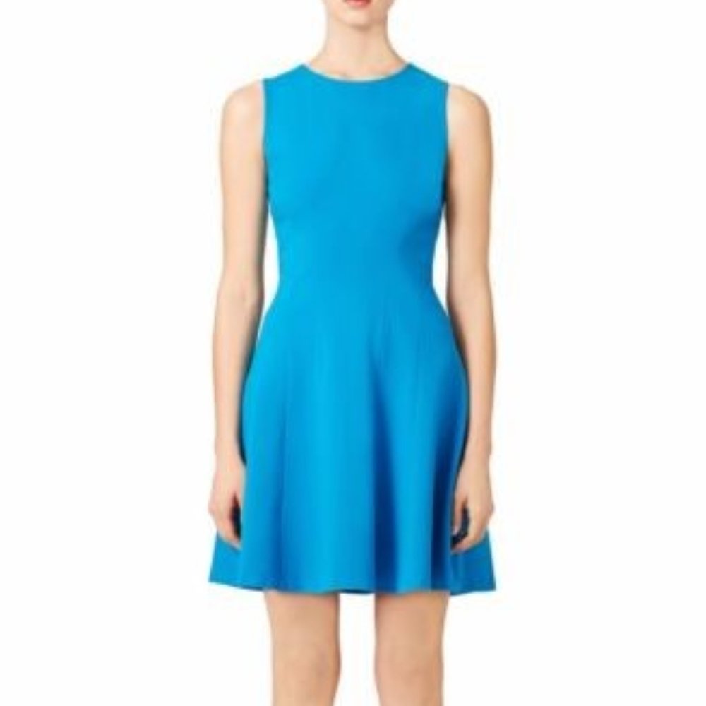 Diane von Furstenberg Dress Sleeveless Fit and Flare DVF Blue Size 2